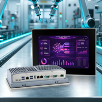 PC Panel Industri 10.1 Inci Intel Core I3-1215U 8GB DDR5 400nits Layar Sentuh PCAP 2.5GbE 9-36VDC