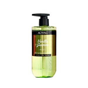 Gel de ducha hidratante orgánico Aoying Wholesale con aceite de almendras vegano, colágeno, vitamina C y perfume antienvejecimiento para mujeres. - Product Image 4