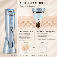 Nueva Máquina Facial Portátil Recargable, Masajeador Facial de 6 Modos, Frío y Calor, Reafirmante, Iluminador, Cuidado de la Piel, Antienvejecimiento, Dispositivo de Belleza