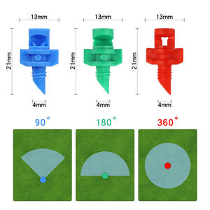Boquilla de microaspersión de 13 mm y 21 mm con punta de pulverización ajustable para riego agrícola, invernaderos y árboles frutales - Product Image 1