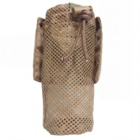 Pochette de transport pour bouteille d'eau camouflage, sac de rangement utilitaire en maille respirante, conçu pour la randonnée et le camping en plein air