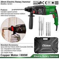 OEM Professional 26mm 800W SDS Plus Outil électrique portable avec cordon pour le perçage du béton à domicile, perceuse à percussion rotative électrique