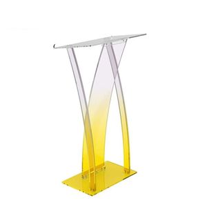 <span class=keywords><strong>Atril</strong></span> de acrílico transparente y moderno con logotipo personalizado, escritorio de bienvenida escolar personalizable para uso en hoteles y supermercados - Product Image 6