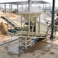 Installation de lavage et de tamisage rotatif tout-en-un pour le sable et le gravier de minerai d'or alluvionnaire, avec tamis rotatif et lave-sable
