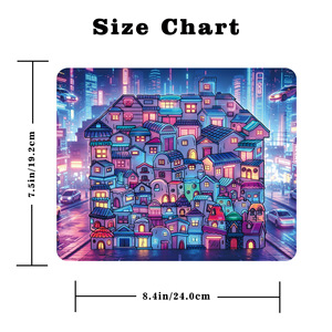 Rompecabezas de madera Wacocetoy Cyber ​​Fantasy City, rompecabezas plano hecho a mano de 2,5 mm de grosor para jóvenes y adolescentes - Product Image 3