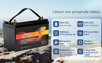 Batterie LiFePO4 ZTGF 12V 100Ah rechargeable, batterie solaire au lithium, batterie lithium-ion 12V