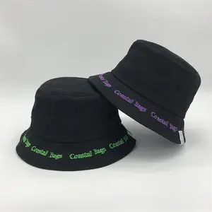 All Around Brim Embroidery Logo Bucket Hat Wholesale Bob Hat For Men And Women