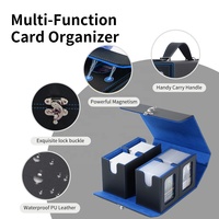Boîte de rangement Torson personnalisée OEM ODM pour cartes TCG RPG avec fermeture magnétique en cuir PU pour plus de 400 cartes à double pochette