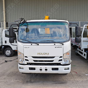 ISUZU KV100 4*2 Drive Mobile derek truk 5 Ton teleskopik lipat Boom derek bahan bakar Diesel truk baru dipasang derek untuk dijual - Product Image 2