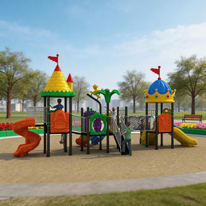 Juego de Parque Infantil de Plástico Resistente para Niños <span class=keywords><strong>con</strong></span> Características de Juego Seguro para Resorts y <span class=keywords><strong>Parques</strong></span> - Product Image 1