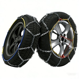 Chaînes à <span class=keywords><strong>neige</strong></span> universelles pour pneus de voiture en acier au carbone KN 12 mm, antidérapantes, en acier allié, haute qualité, avec EN16662-1 - Product Image 3