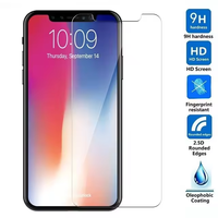 Protection d'écran en verre trempé transparent JL 2.5D 9H anti-rayures 0,3 mm pour téléphones mobiles 15/14 Pro/13/12/11/X/XS A++