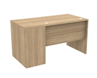Bureau de direction en L en bois, poste de travail d'angle MFC avec rangement pour projet de bureau commercial