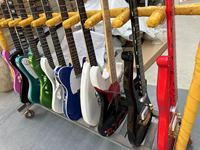 ST Factory OEM Solid Wood Maple Neck Aged Green Electric Guitar with Fast Shipping