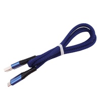 Câble de charge Micro USB Type C en alliage de Zinc 1M, câble de données tressé 3A, cordon de chargeur de téléphone portable pour iPhone Xiaomi téléphones Android