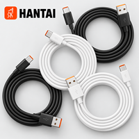 Câble de charge rapide USB vers Type C 6A, câble de données USB-C, câbles de données USB C, ligne de charge pour téléphone, orange, de fabrication industrielle