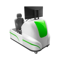Simulateur de conduite automobile intérieur haute fidélité certifié CE pour les écoles de conduite |   Simulateur de conduite réaliste pour auto-école