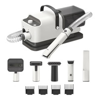 Tondeuse Électrique Multifonctionnelle Tout-en-un pour Chiens et Chats en ABS – Peigne Anti-Peluche et Sèche-Poils – Vente en Gros Transfrontalière