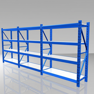Étagère de stockage industrielle de moyenne capacité sur mesure, protection anti-corrosion, 3 niveaux, sans boulons, revêtement en poudre, fournie par l'usine - Product Image 1