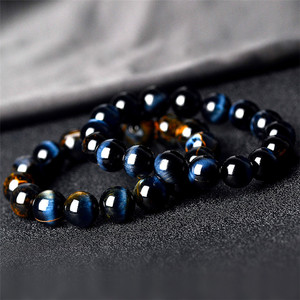 Bracelet en Pierre Naturelle de Haute Qualité, Pierre de Tempête, Ciel Étoilé, Univers, Pietersite, Cristal d'Énergie Bleue - Product Image 4