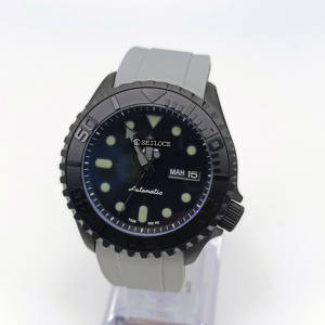 Reloj Mecánico de Buceo SEILOCE con Correa de Goma Resistente al Agua 5 Bar, Reloj de Buceo Automático para Hombre - Product Image 5