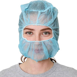 Casquette d'astronaute jetable bon marché Capuchon en polypropylène non tissé/cagoule pour atelier/laboratoire/traitement des aliments sans poussière - Product Image 4
