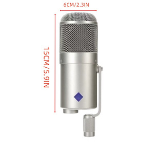 Kit Microfono a Condensatore Cardioide Wireless ABS U-47 <span class=keywords><strong>Professionale</strong></span> per <span class=keywords><strong>Studio</strong></span>, Streaming Live e Registrazione di Alta Qualità 20Hz-20KHz - Product Image 4