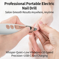 Lime à ongles électrique portable rechargeable sans fil, machine professionnelle pour manucure et pédicure, outil en plastique haute vitesse