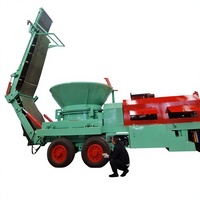 Usine complète de recyclage du bois, broyeur de bois mobile, ligne de production de biocarburant