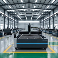 3 *1.5m Mesin Pemotong Laser Serat CNC Kelas Industri Berdaya Tinggi untuk Peralatan Pemrosesan Lembaran Logam