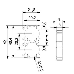 Accessoires pour batterie, support en plastique noir, matériau ABS+PC ignifuge, support de batterie 18650 1x2 - Product Image 5
