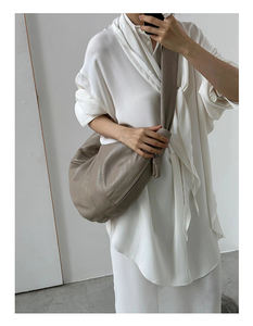 2024 New Fashion Handbags Female <b>Hobos</b> Shoulder <b>Bag</b> High Quality Soft Leather Half Moon <b>Crossbody</b> <b>Bags</b> for Women - Product Image 2