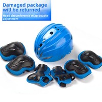 Ensemble de protection professionnel pour le roller des enfants : casque, genouillères, sangles à double ajustement, protection multicouche pour