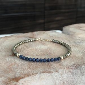 <span class=keywords><strong>Bracciale</strong></span> di perline di pietra naturale di <span class=keywords><strong>perle</strong></span> d'acqua dolce di cristallo di vera pietra naturale braccialetto di perline per le donne - Product Image 4