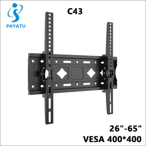 Soporte de pared de TV inclinable, venta al por mayor, directo de fábrica, soporte LCD LED Universal para soporte de estante de TV, Soporte de 26-65 pulgadas <span class=keywords><strong>VESA</strong></span> 400*400 - Product Image 3