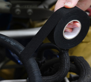 Schwarzes Kabel Elektrisches Polyester kleber Auto Cloth Wire Harness Tape Stoff gewebe Wiring Tape - Product Image 2