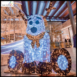 Décoration de Noël extérieure, motif en forme d'ours lumineux à LED pour la fête de la Saint-Valentin - Product Image 5