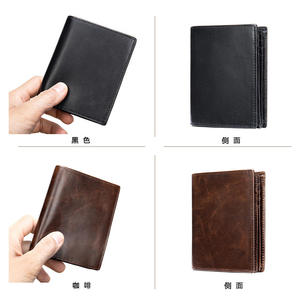 กระเป๋าสตางค์หนังแท้ Andong รุ่นใหม่ RFID สำหรับผู้ชาย หนังวัวแท้ กระเป๋าคลัทช์ธุรกิจ กระเป๋าใส่กุญแจ  ใส่บัตรได้หลากหลาย - Product Image 6