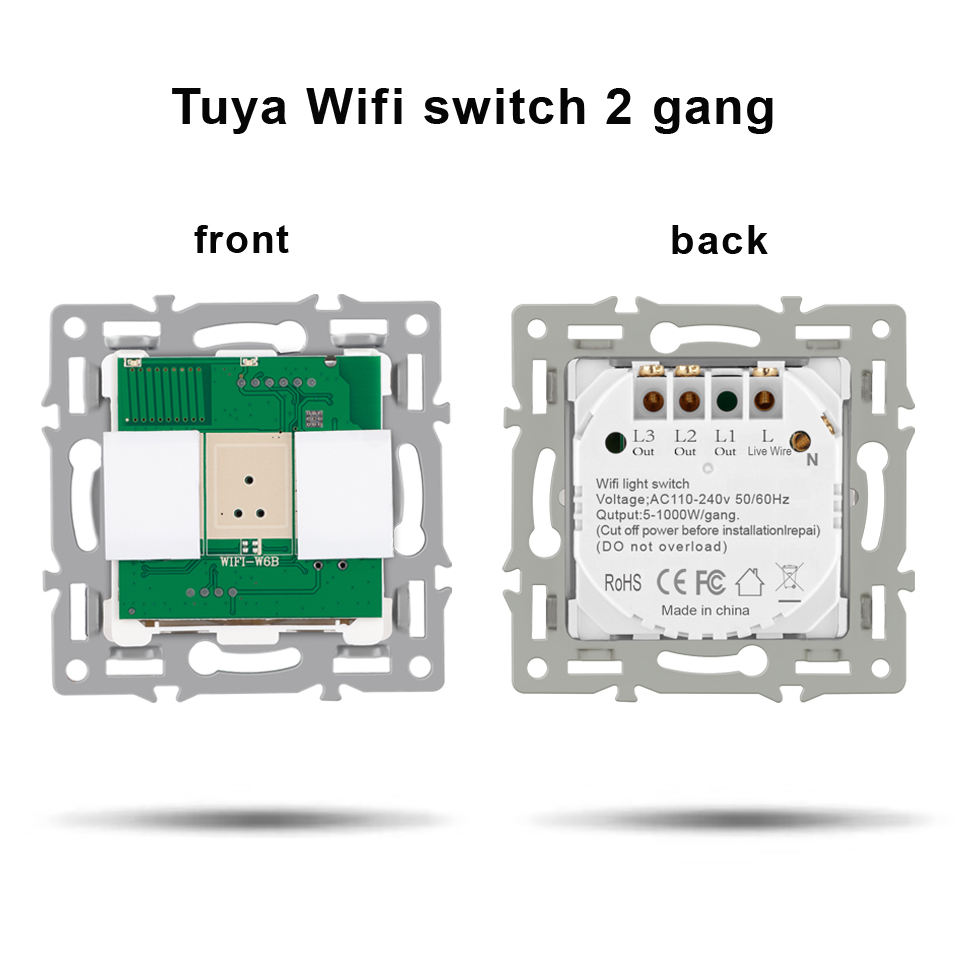 Interrupteur Wifi Tuya 2gang_
