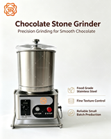 Nouveau moulin à chocolat automatique en acier inoxydable TUORONG 5 kg, broyeur à pierres pour chocolat, mélangeur de chocolat, petit moulin à double pierre