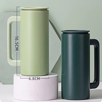 Mug de voyage en acier inoxydable 350 ml, mug isotherme pour yerba maté avec poignée, logo personnalisé
