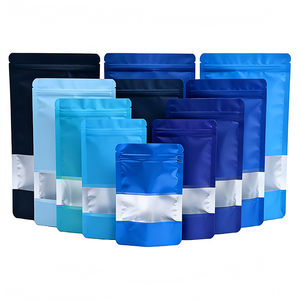 שקית אלומיניום מודפסת בהתאמה אישית עם סגירת זיפלוק, שקית דויפאק עם חלון, שקית עומדת, אטומה לריח, שקיות מיילר 3.5 גרם, שקיות אריזה מפלסטיק - Product Image 1