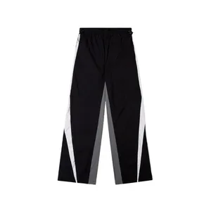 Manufacturer High Quality Nylon Track Pants Streetwear Men's Pants Trousers Fluorescent Patchwork Nylon Pants Men