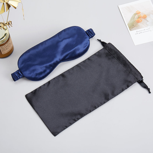 Große Seiden schlaf maske Verstellbare Luxus maske aus reiner Maul beers eide mit gepolsterter Seiden augen maske - Product Image 4