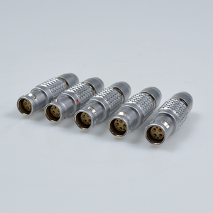 รางรถไฟขนส่งทางอากาศแบบวงกลม ซีรีส์ B ปลั๊กตัวผู้ FGG ช่องเสียบทัวร์ตัวเมีย EGG ขั้วต่อไฟฟ้าแบบล็อคตัวเองแบบกด-ดึง IP50 - Product Image 1