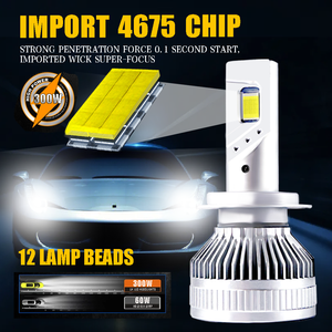 Phare <span class=keywords><strong>LED</strong></span> H4 <span class=keywords><strong>H7</strong></span> de qualité supérieure 130W 10000LM homologué DOT anti-éblouissement Plug and Play pour voiture berline - Product Image 6