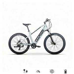 Vélo de montagne électrique banlieue batterie au Lithium Scooter adulte lumière 26 pouces moteur Central 9 vitesses 36V 350W - Product Image 6