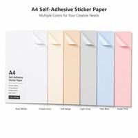 Feuilles d'étiquettes A4 autocollantes mates 80 g/m² en papier sans bois pour impression jet d'encre, pour codes-barres et étiquettes d'expédition, fournitures pour convertisseurs