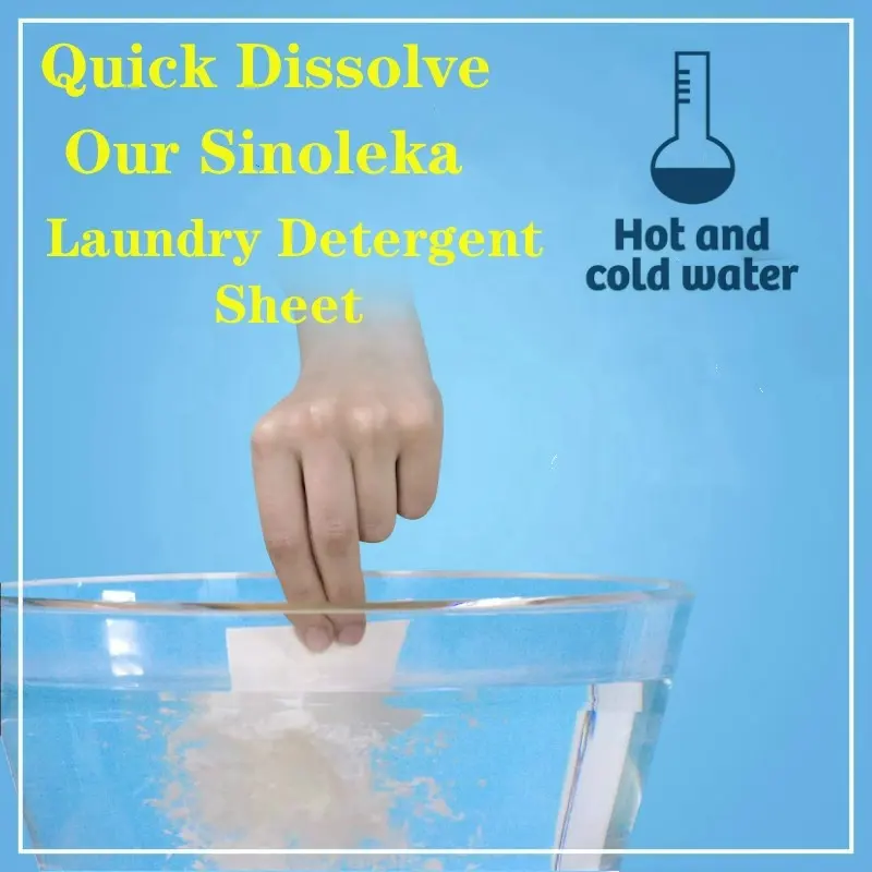 Super Concentrated Biodegradable Laundry Detergent Sheets