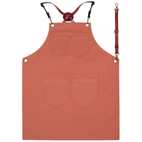 Toile marron tablier quatre poches personnaliser broderie Logo peinture tablier personnalisé plusieurs couleurs coton